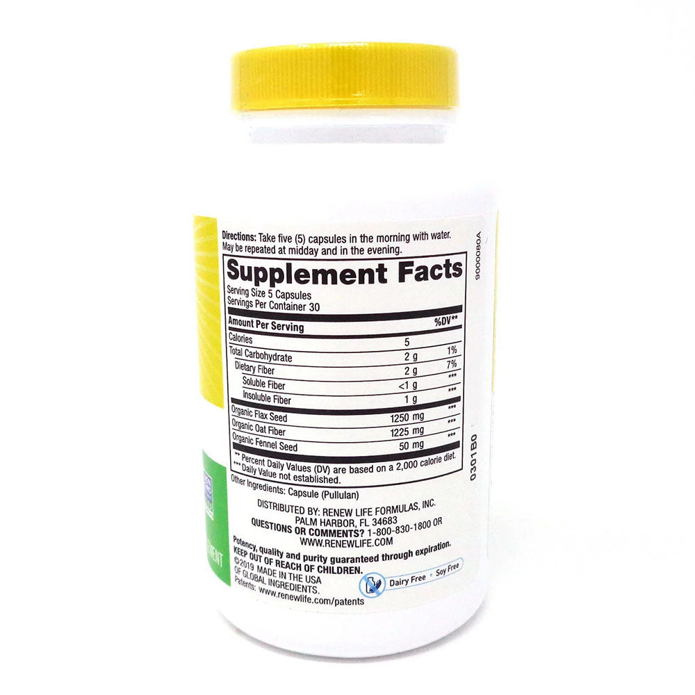 Renew Life Daily Digestive Prebiotic Fiber Capsules, 150 Ea