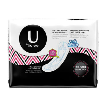 U by Kotex Security Ultra Thin Pads Unscented, Regular, 22 Ea