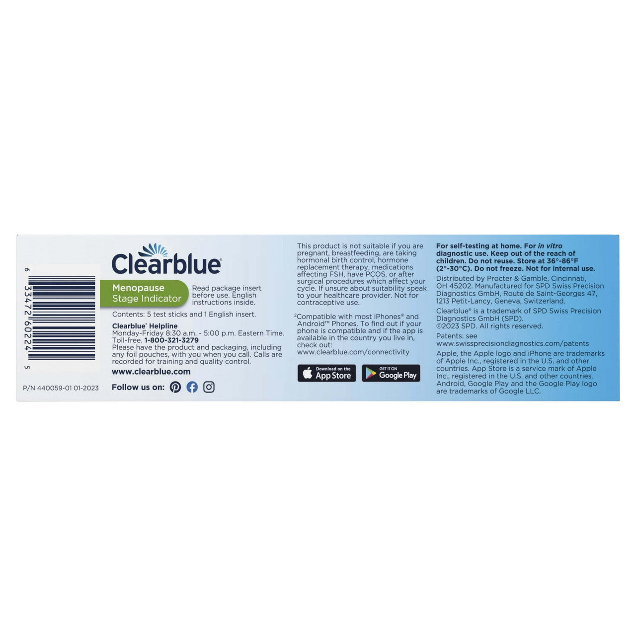 Clearblue Menopause Stage Indicator, 5 Ea