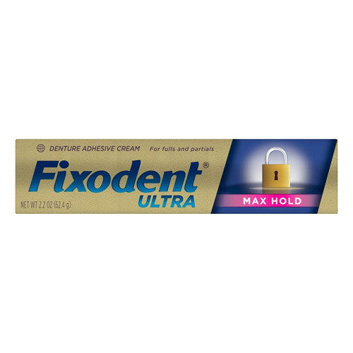 Fixodent Ultra Max Hold Dental Adhesive Cream, 2.2 Oz