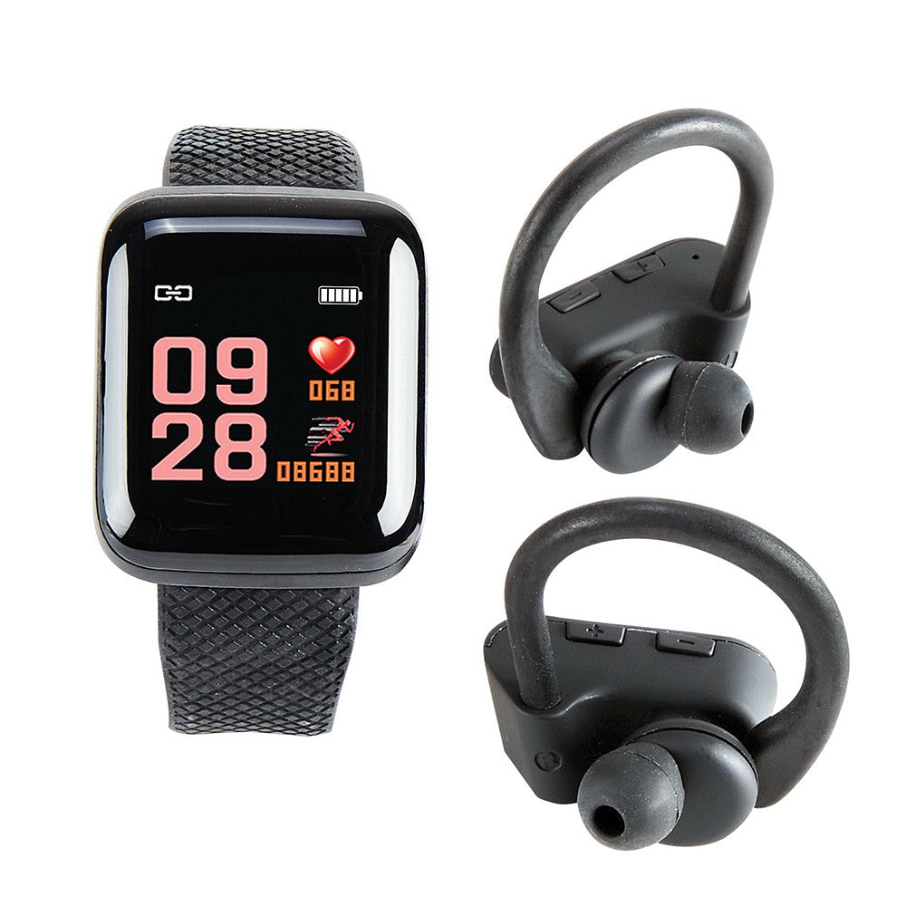 Slide Bluetooth Fitness Combo Tracker and Wireless Earbuds, 1 Ea