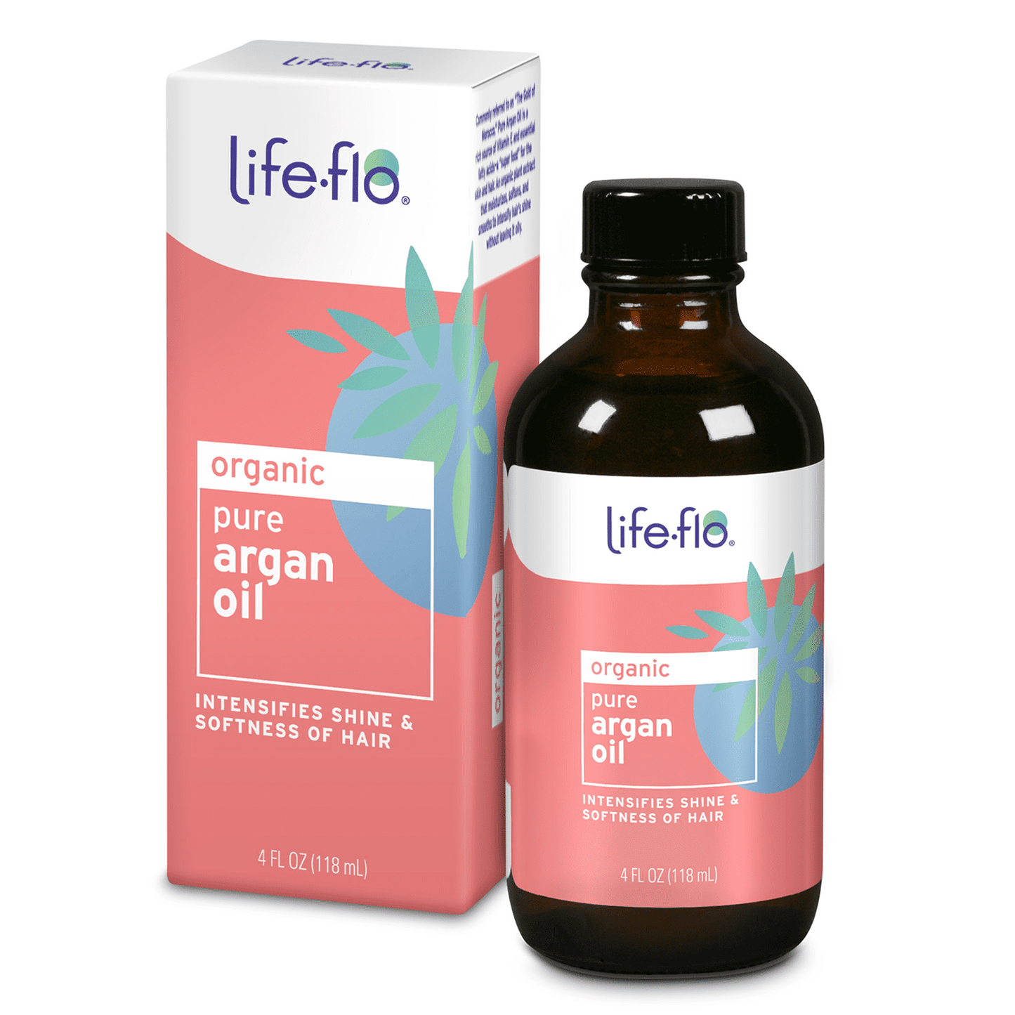 Life flo Cold Pressed Organic Pure Argan Oil, 4 Oz