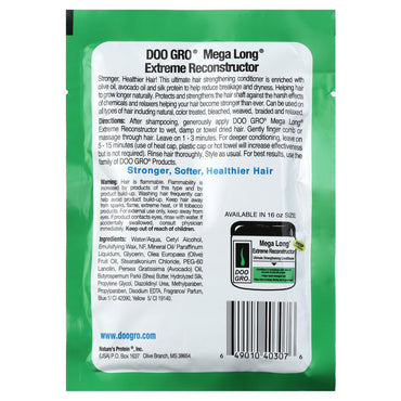 Doo Gro Mega Long Extreme Reconstructor Ultimate Strengthening Conditioner, 1.75 Oz