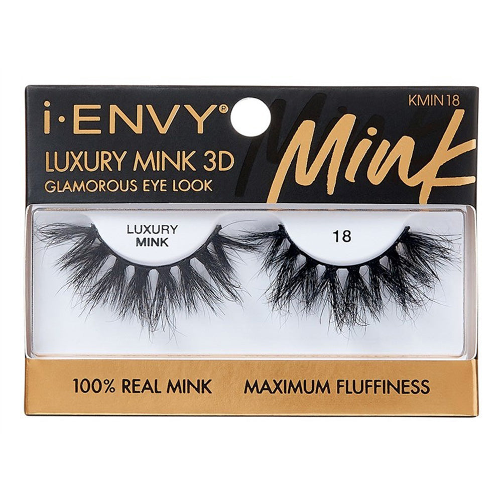 Kiss I Envy Luxury Mink 3D 18 False Eyelashes Maximum Fluffiness 1Pair