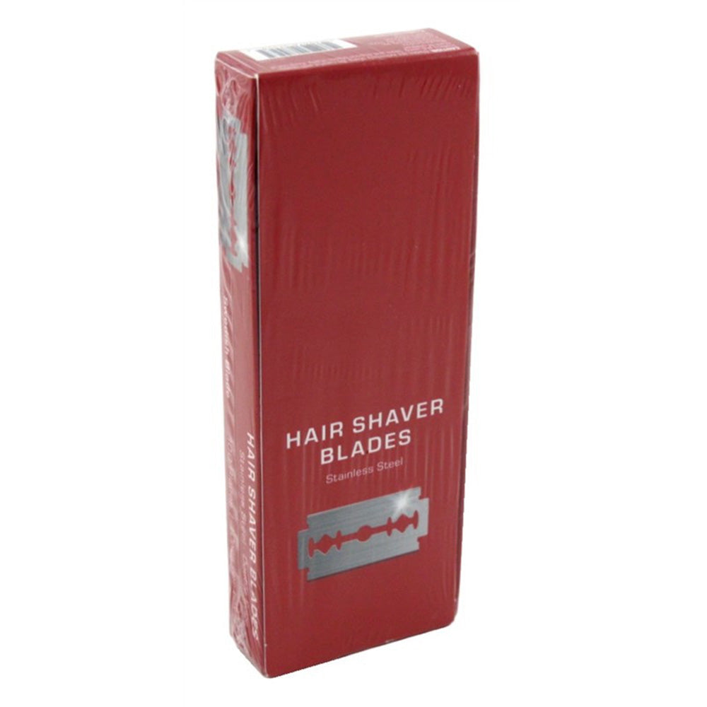 Kiss Red Hair Shaper Blades Double Edge Precision Trimming and Styling 100Ea