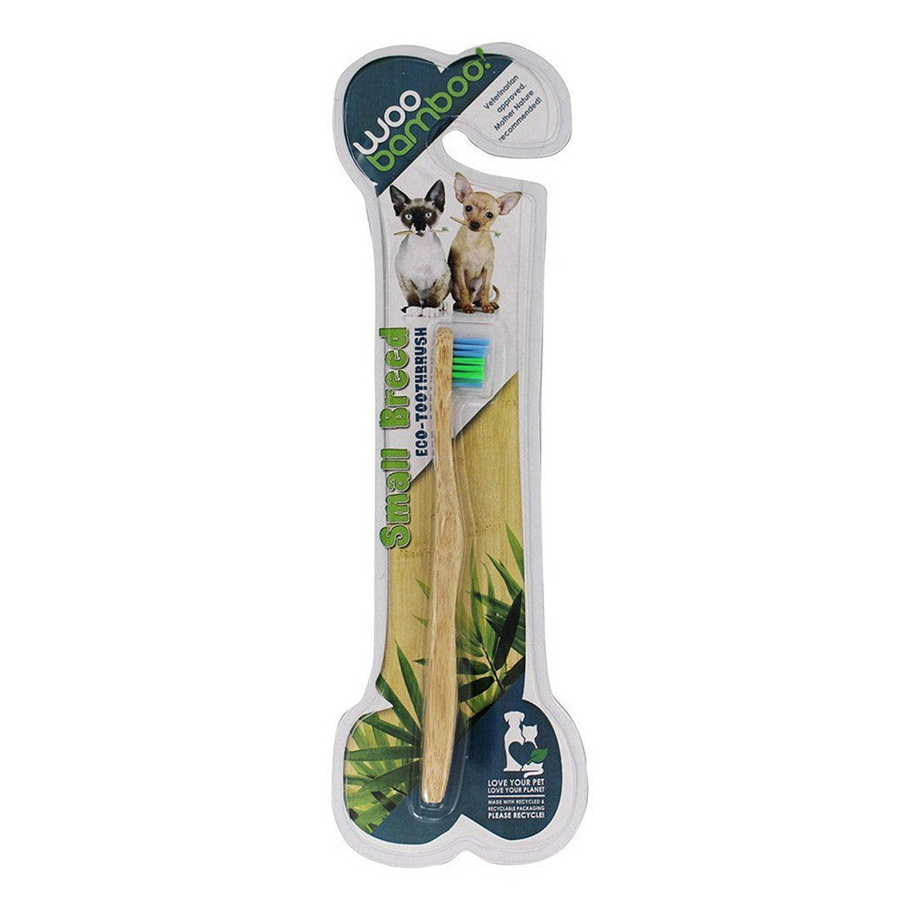Woo Bamboo Toothbrush For Cats and Dogs Small Breed, 12 Ea