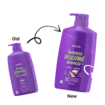 Aussie Miracle Volume Hair Shampoo with Pump, 26.2 Oz