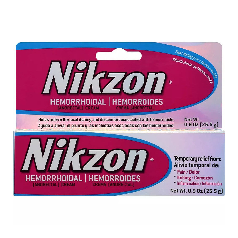 Nikzon Hemorrhoidal Pain Itching Inflammation Relief Cream, 0.9 Oz