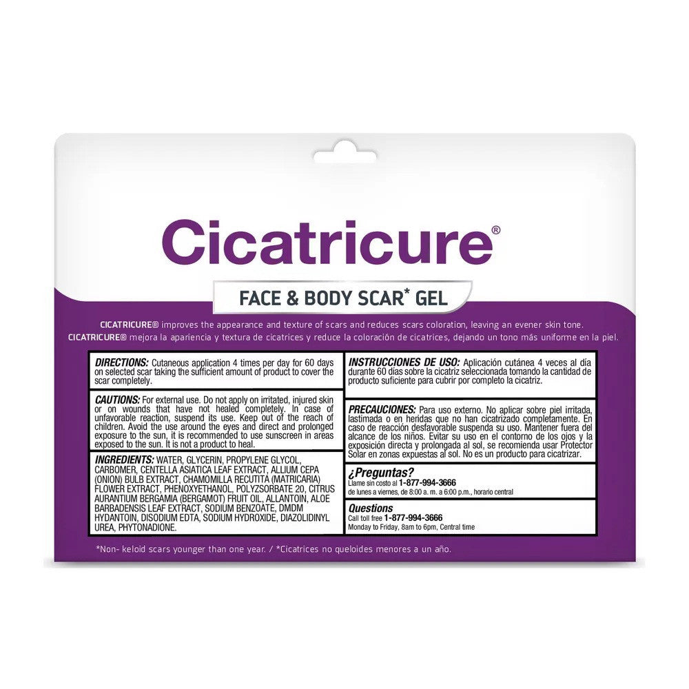 Cicatricure Face And Body Scar Reducing Gel, 1 Oz