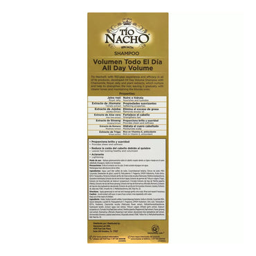 Tio Nacho All Day Volume Shampoo Natural Lightening, With Royal Jelly And Chamomile, 14 Oz