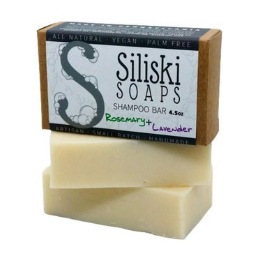 Siliski Soaps Shampoo Bar, Rosemary and Lavender, 4.5 Oz