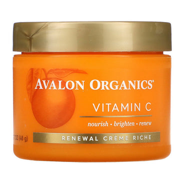 Avalon Organics Renewal Creme Riche with Vitamin C, 1.7 Oz
