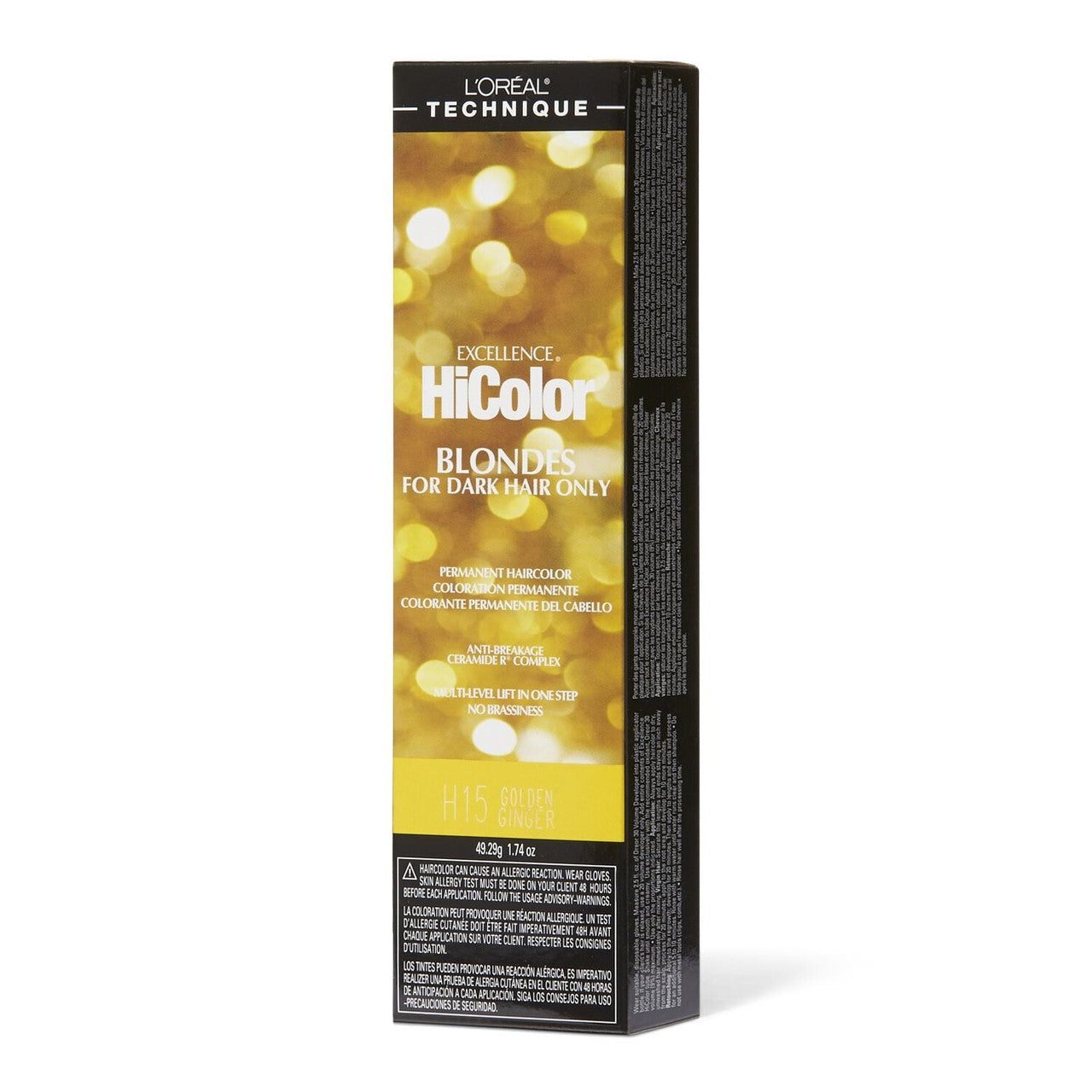 Loreal Excellence HiColor Permanent Hair Color Creme H15 Golden Ginger, 1.74 Oz