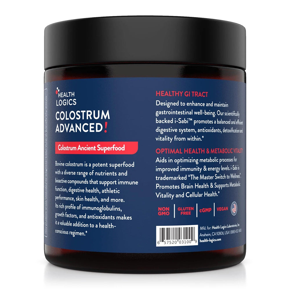 Health Logics Colostrum Advanced Dietary Supplement 2.91Oz (82.5g)