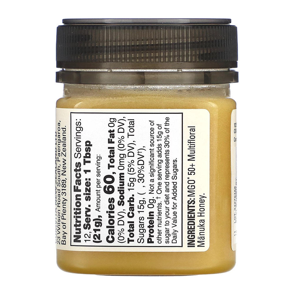 Comvita MGO 50 Plus Multifloral Raw Manuka Honey, 8.8 Oz