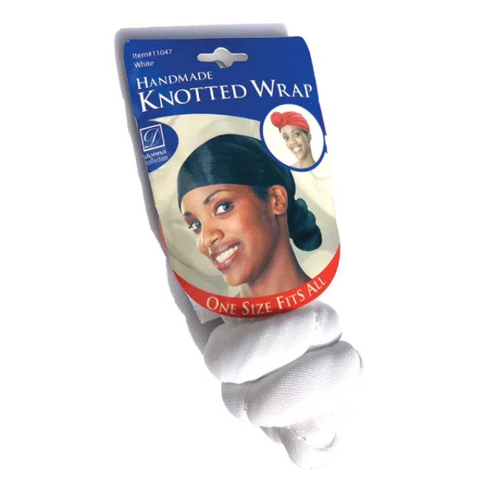 Donna Handmade Knotted Wrap, 11047 White, 1 Ea