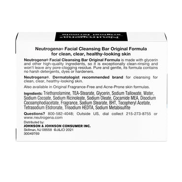 Neutrogena Transparent Scented Facial Soap, Original Formula Soap, 3.5 Oz