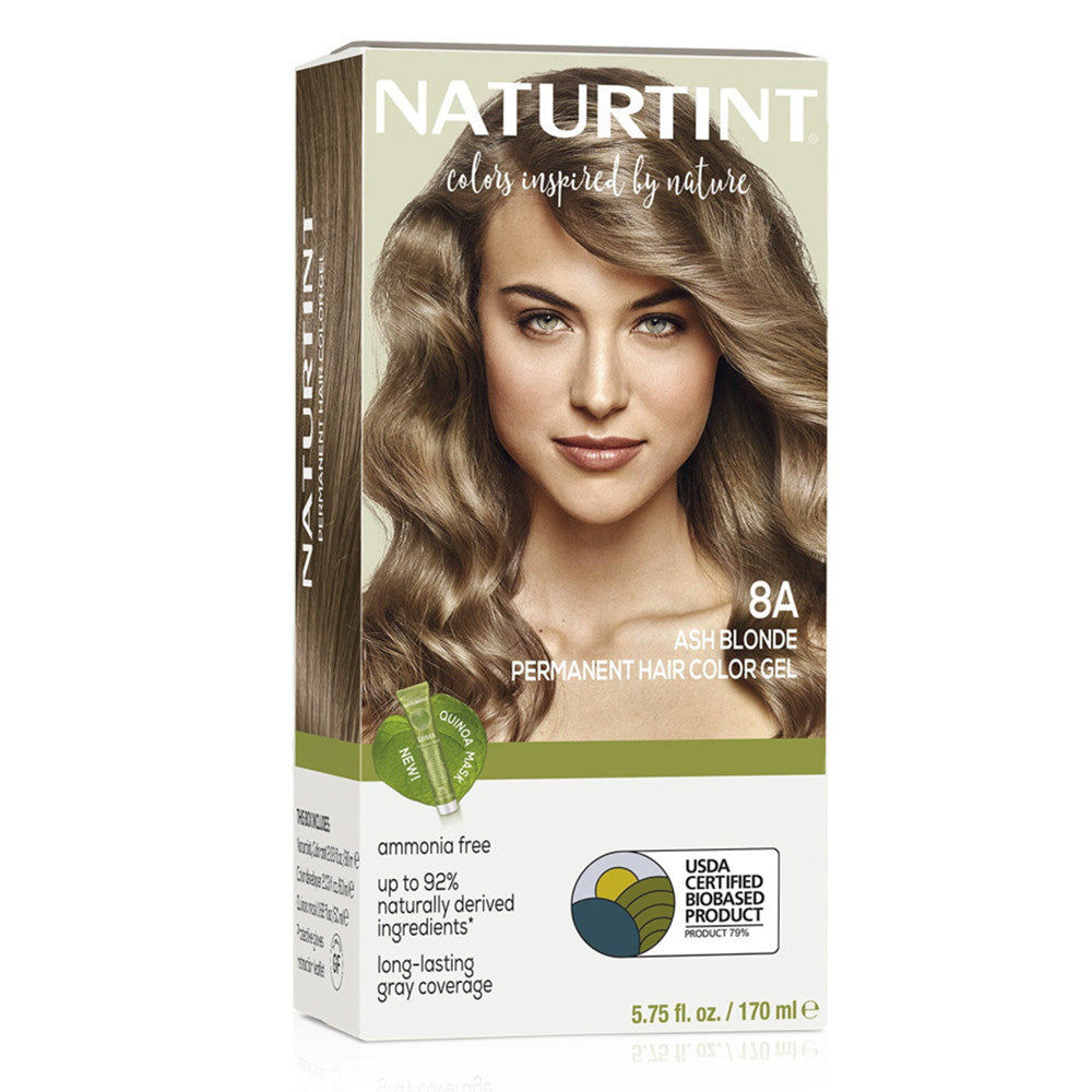 Naturtint 8A Ash Blonde Permanent Hair Colorant, 5.75 Oz