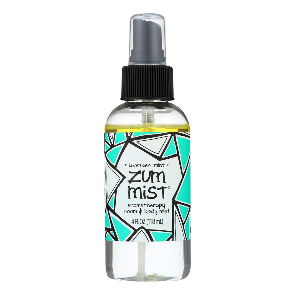 Zum Mist Aromatherapy Room and Body Mist Lavender Mint Refreshes and Calms 4Oz (118ml)