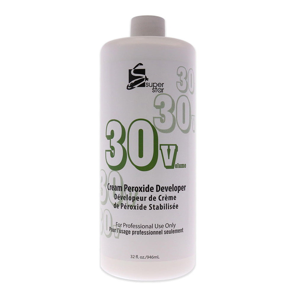 Super Star Stabilized Cream Peroxide Developer 30 Volume, 32 Oz