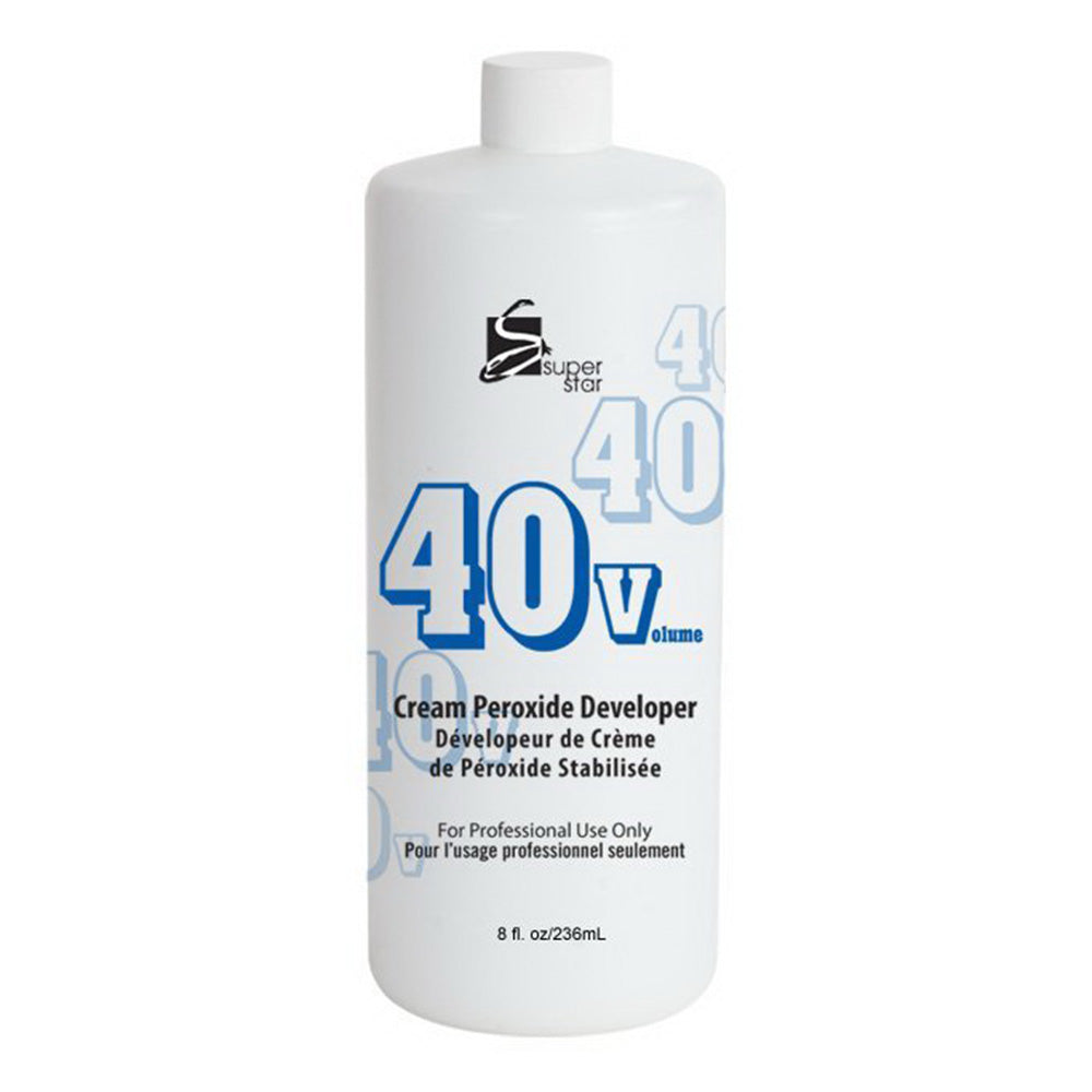 Super Star 40 Volume Stabilized Cream Peroxide Hair Developer 8Oz (236ml)