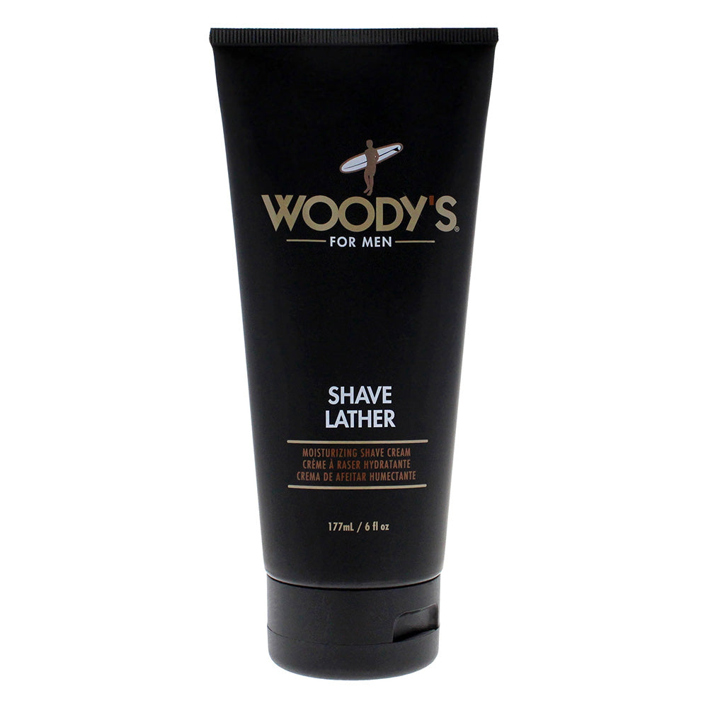 Woodys Shave Lather Cream for Men Smooth and Comfortable Shaving 6Oz (177ml)