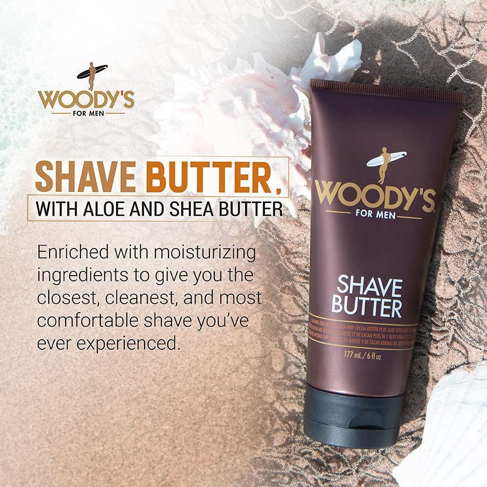 Woodys for Men Shave Butter, 6 Oz