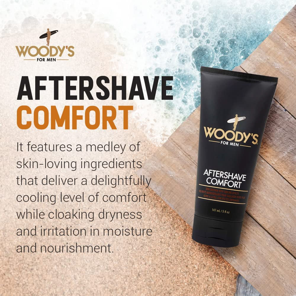 Woodys for Men Aftershave Comfort Cooling Gel, 5 Oz