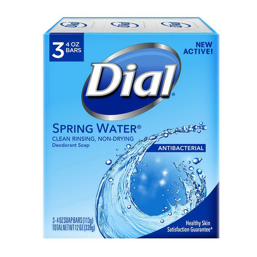 Dial Clean And Refresh Antibacterial Deodorant Bar Soap, Spring Water - 1 Ea