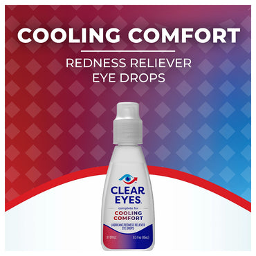 Clear Eyes Cooling Comfort Redness Relief Eye Drops - 0.5 Oz