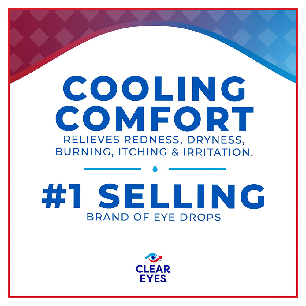 Clear Eyes Cooling Comfort Redness Relief Eye Drops - 0.5 Oz