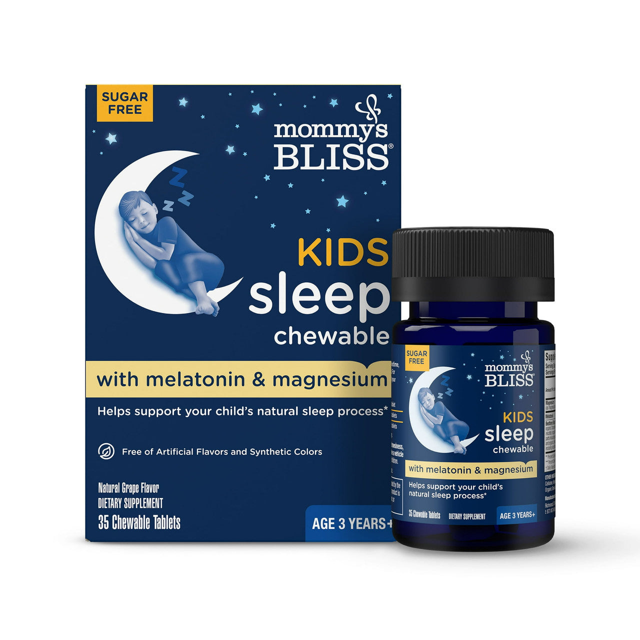 Mommy's Bliss, Kids Sleep Chewable, Natural Grape, 35 Ea