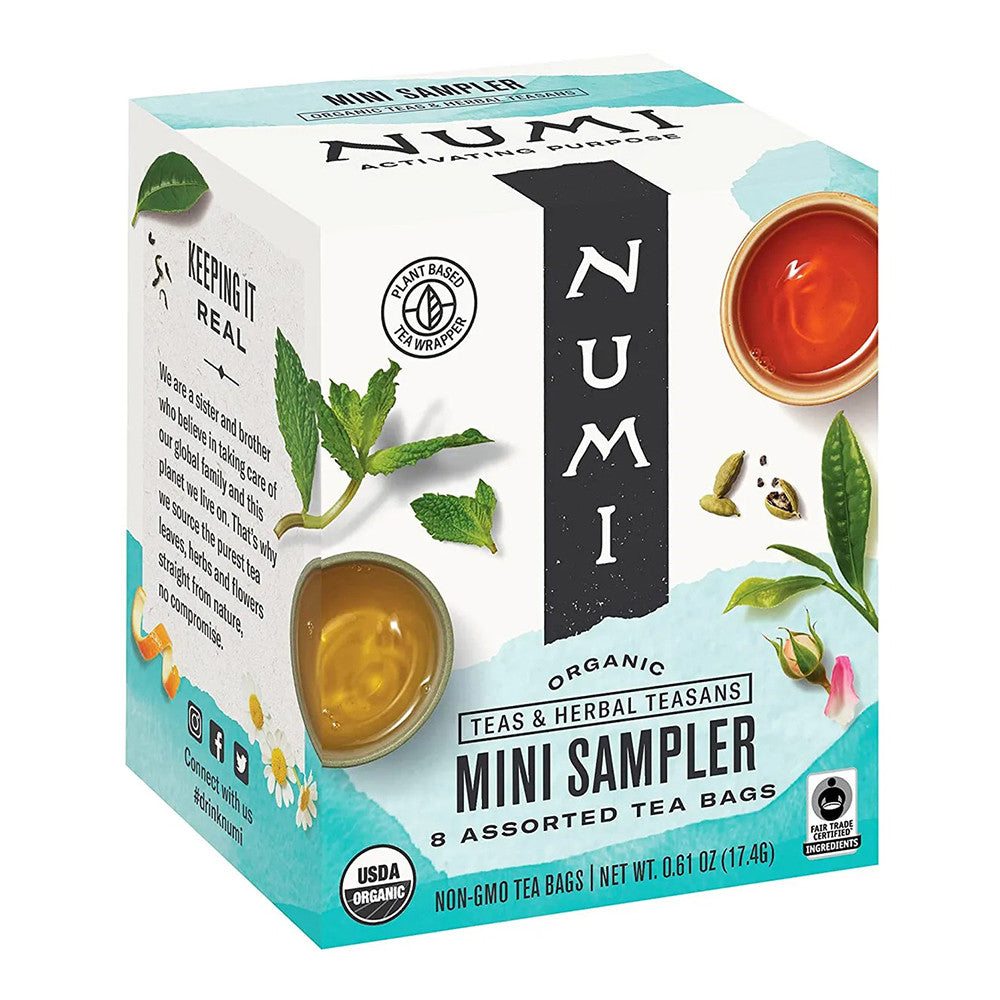 Numi Teas Inspired Moments Traditional Blends Mini Samplers Tea Bags, 8 Ea