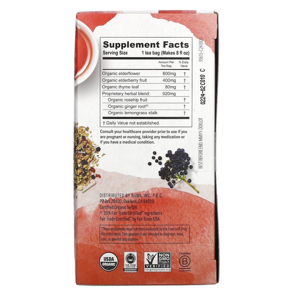 Numi Organic Immune Support Tea, 16 Ct