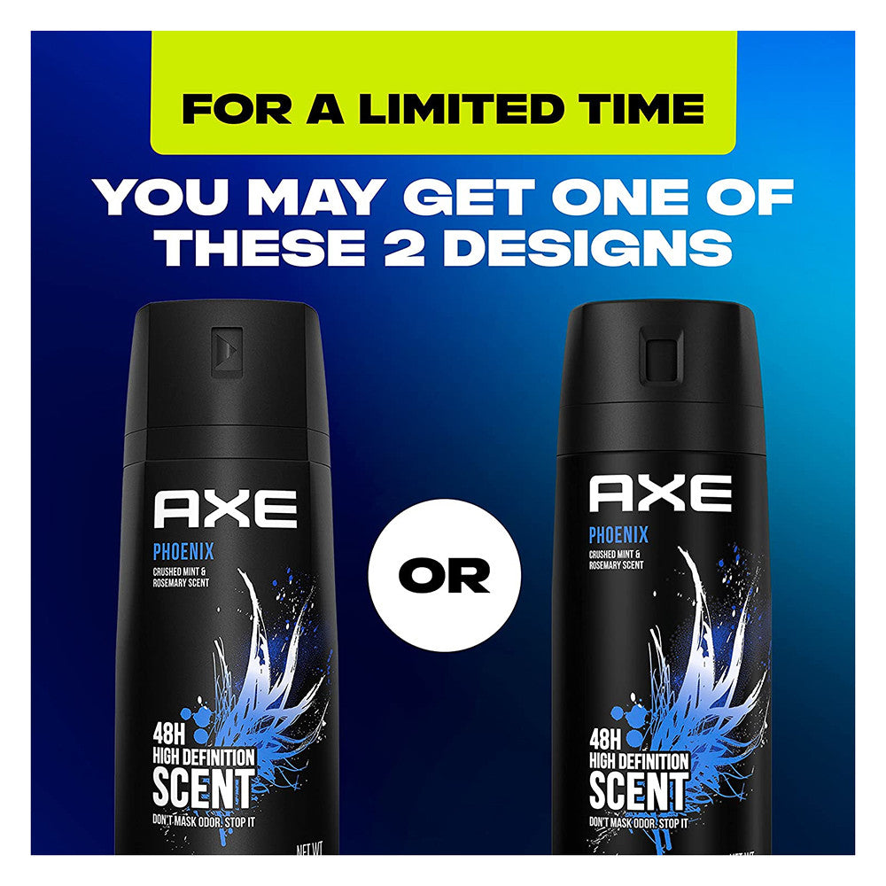 Axe Deodorant Body Spray For Men, Phoenix, 4 Oz