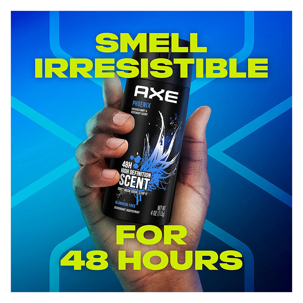 Axe Deodorant Body Spray For Men, Phoenix, 4 Oz