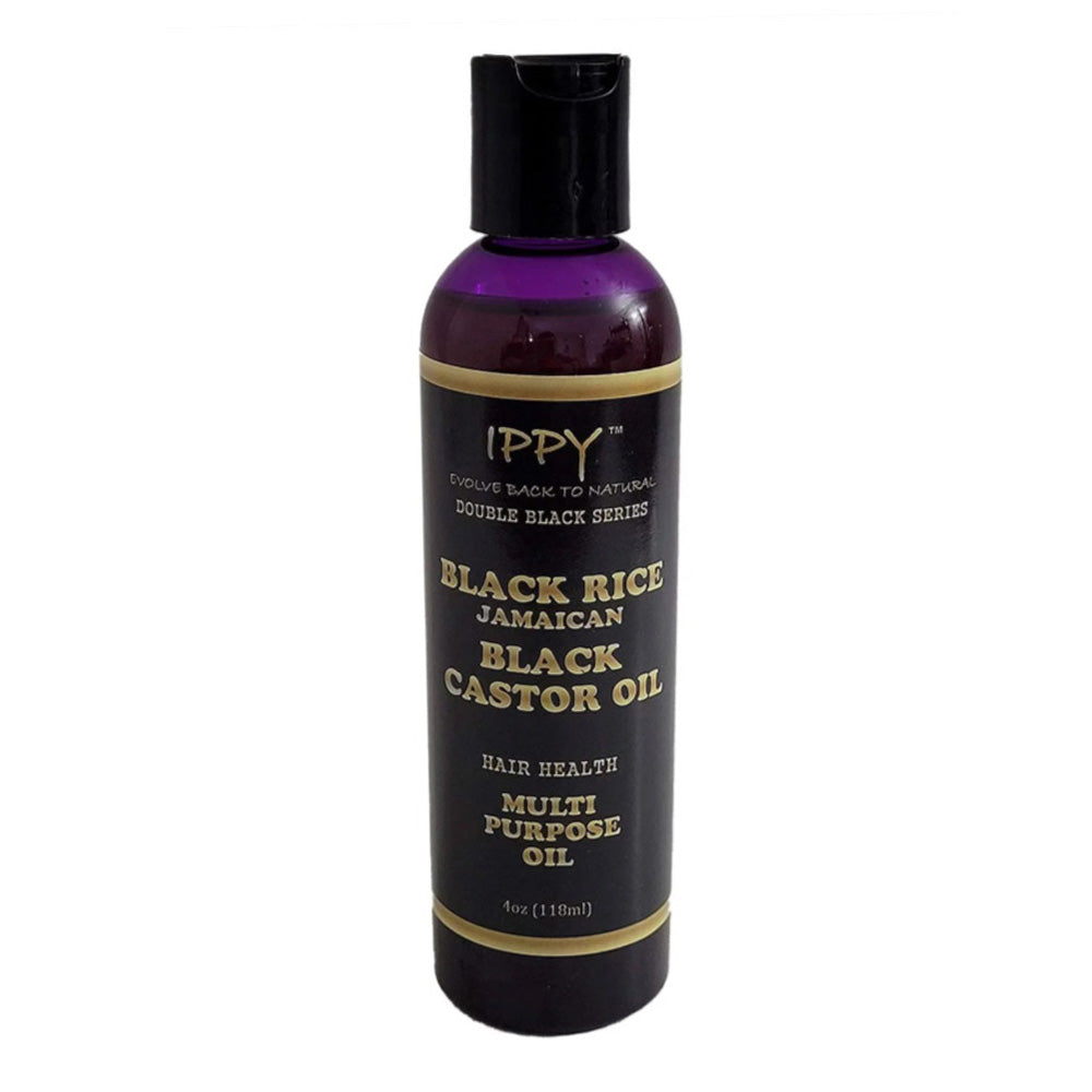 Ippy Black Rice Jamaican Black Castor Multi Oil for Nourishing Scalp and Healthy Hair Growth 4Oz (118ml)