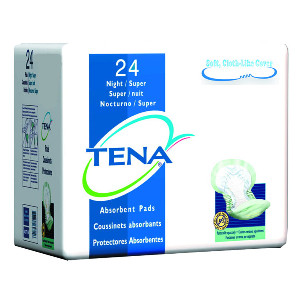 Tena Night Super Absorbent Leakage protection Green Pads 24Ea