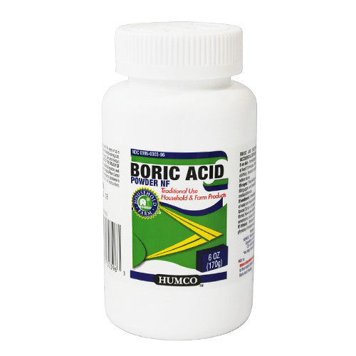 Humco Boric Acid Powder, Insecticide For Roaches, Ants and Other Small Insects - 6 oz