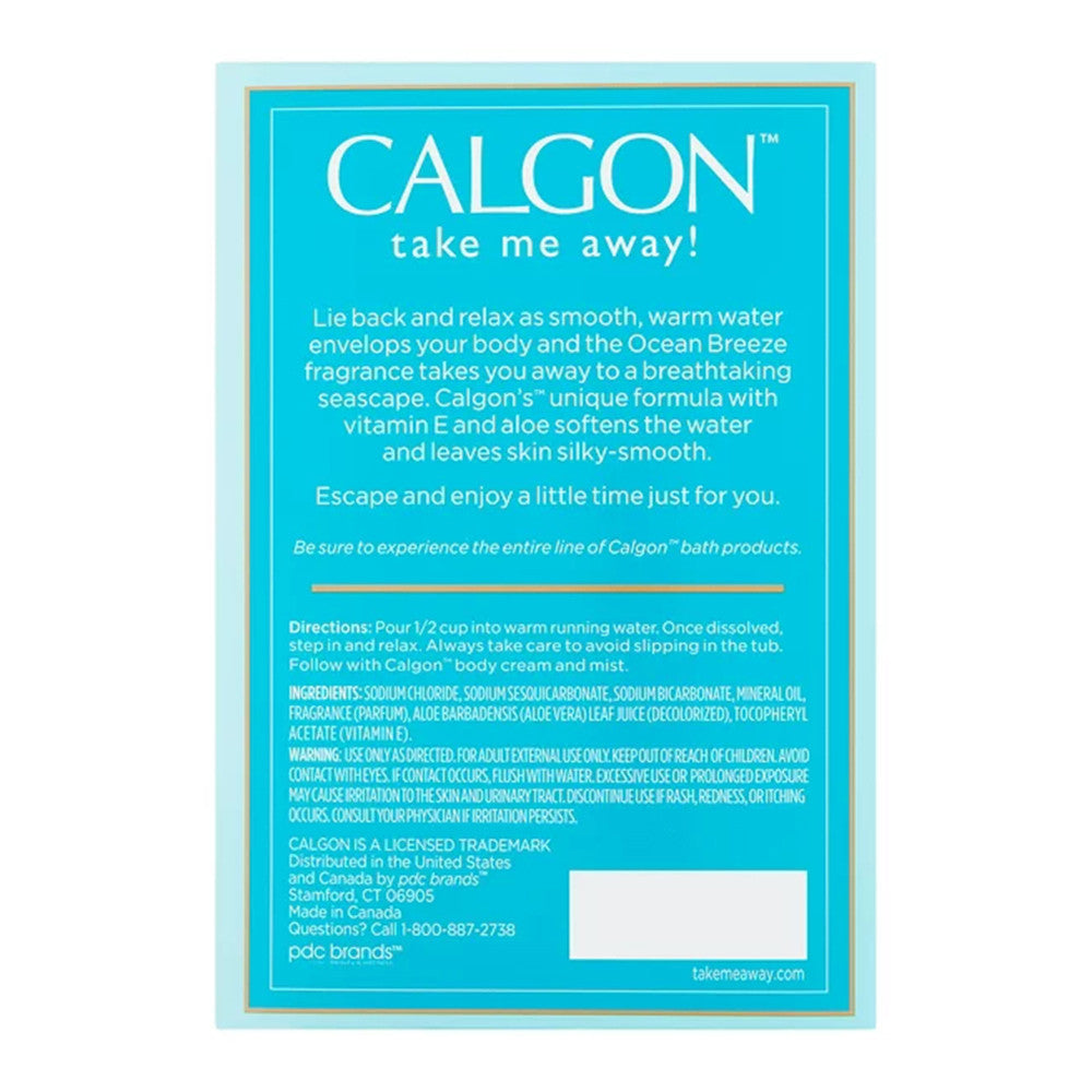 Calgon Ocean Breeze Moisturizing Bath Beads with Aloe & Vitamin E, 30 Oz