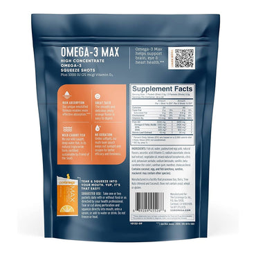 Coromega Omega 3 Max, Citrus Burst, 60 Ea