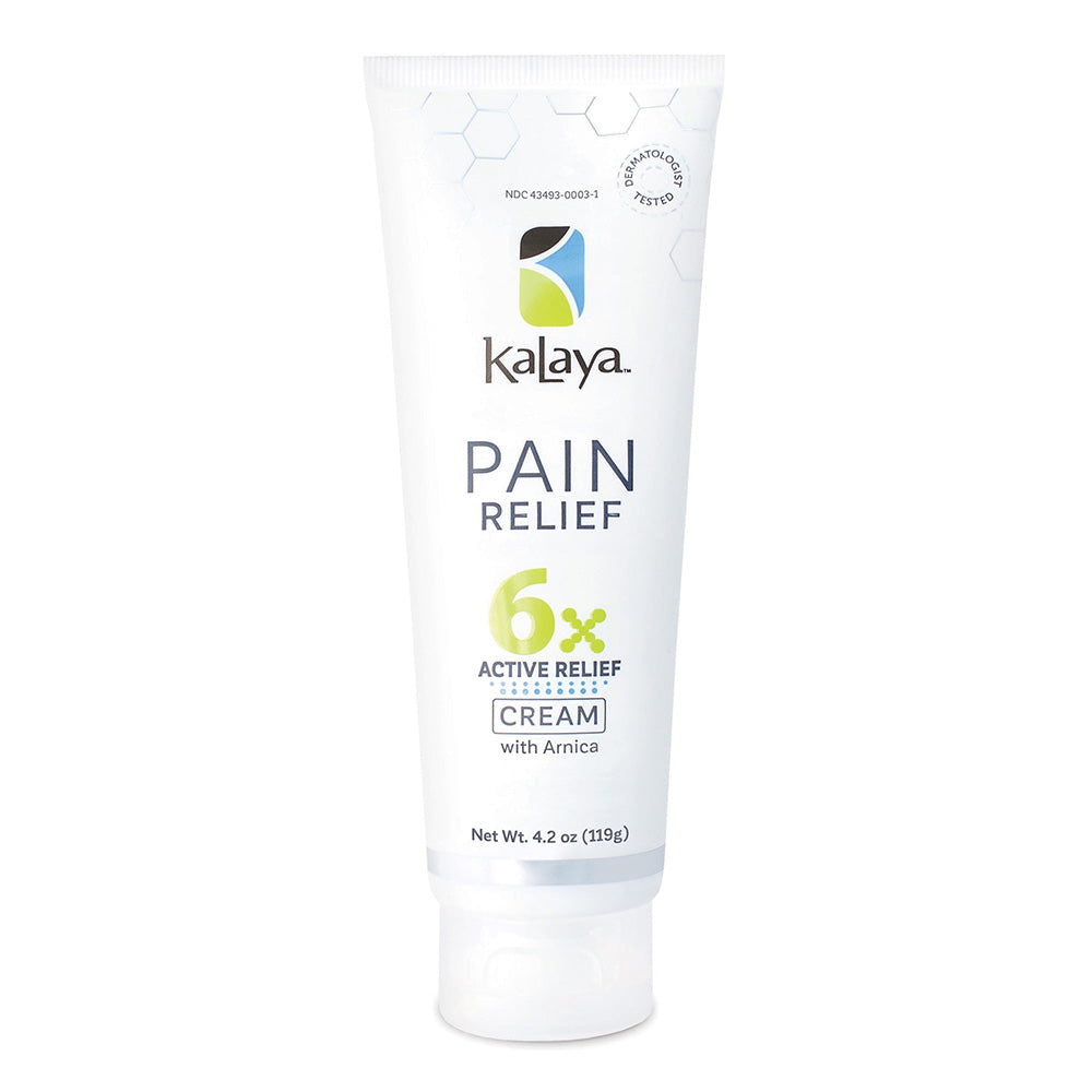 Kalaya Pain Relief 6x with Arnica Active Muscle Relief Cream 4.2Oz (119g)