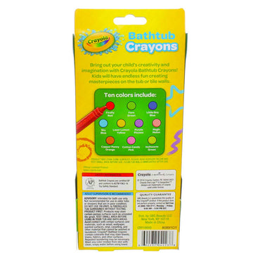 Crayola Bathtub Crayons with 1 Extra Crayon, 10 Ea