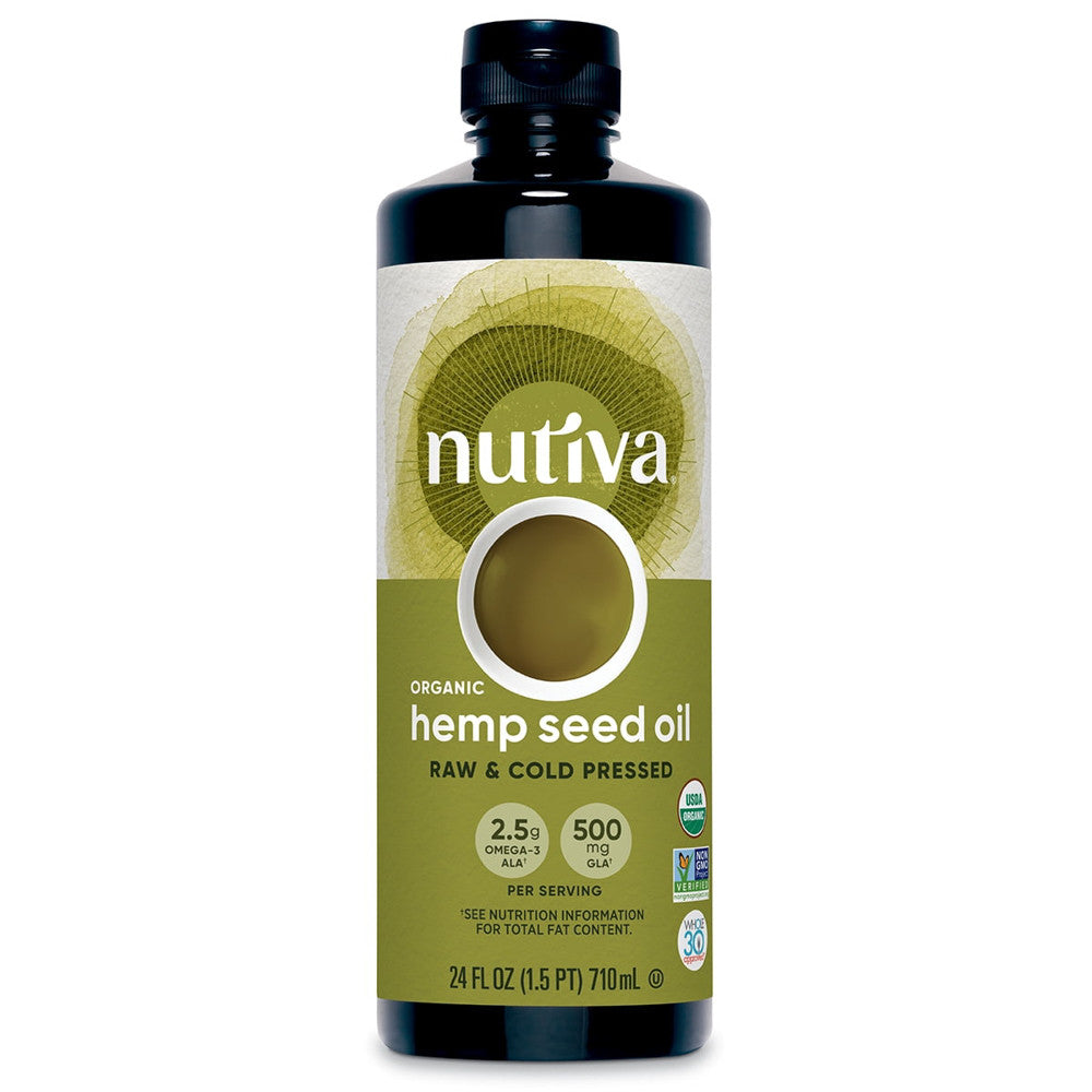 Nutiva Organic Superfood Cold Pressed Hemp Oil, 24 Oz