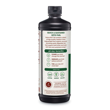Nutiva Organic MCT Oil for Body and Brain, 32 Oz