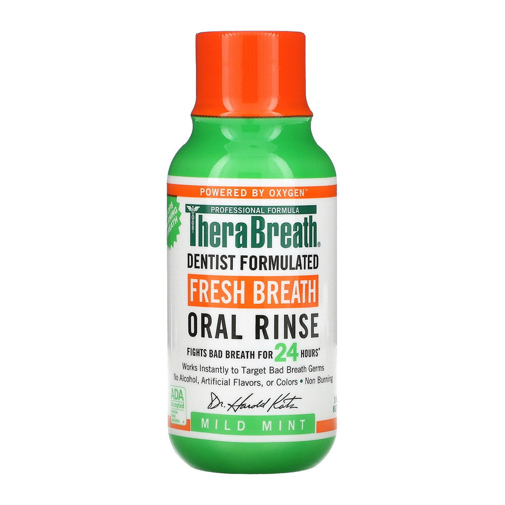 TheraBreath Dentist Formulated Fresh Breath Oral Rinse, Mild Mint Flavor, 3 Oz
