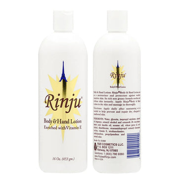 Rinju Body And Hand Lotion Enriched With Vitamin E, 16 Oz