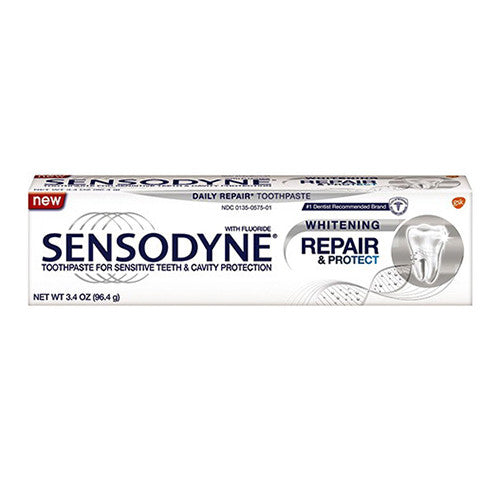 Sensodyne Repair And Protect Whitening Toothpaste For Sensitive Teeth - 3.4 Oz