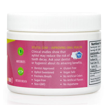 Spry Fresh Natural Xylitol Dental Defense System Natural Bubble Gum, 100 Ea