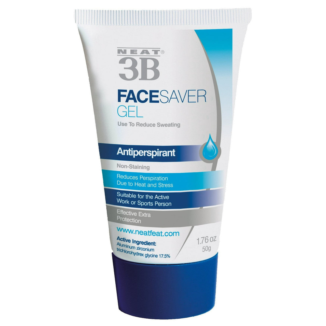 Neat 3B Face Saver Anti-Perspirant Gel, Non Staining - 1.76 Oz